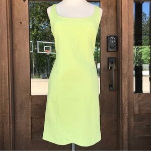 Kenneth Cole neon lime green dress